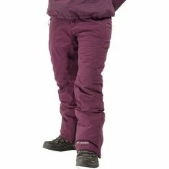 Pantalons Columbia MILLENIUM BORDEAUX Couleur Rouge