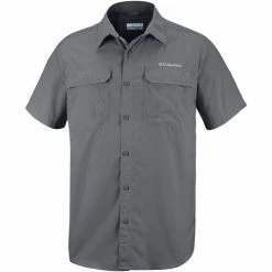 Chemises Columbia Chemise manches courtes Silver Ridge II Couleur gris foncé