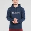Sweats & Polaires Columbia CSC BASIC LOGO HOODIE Couleur Bleu -Columbia Soldes Boutique 18414207 500 B