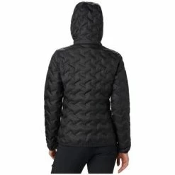 Vestes Columbia Delta Ridge Down Hooded Jacket Couleur Noir -Columbia Soldes Boutique 18707172 500 C