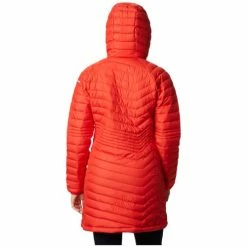 Manteaux Columbia Powder Lite Mid Jacket Couleur Orange -Columbia Soldes Boutique 19504077 500 C