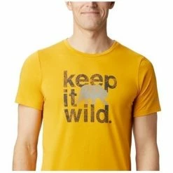 T-shirts & Polos Columbia Terra Vale II Couleur Jaune -Columbia Soldes Boutique 19714199 500 C