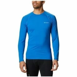 T-shirts & Polos Columbia Omni Heat 3D Knit Crew II Couleur Bleu