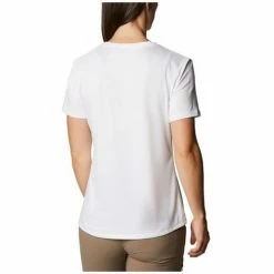 T-shirts & Polos Columbia Sun Trek W Graphic Tee Couleur Blanc -Columbia Soldes Boutique 19744027 500 C