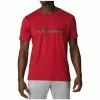 T-shirts & Polos Columbia Tech Trail Graphic Tee Couleur Rouge -Columbia Soldes Boutique 19802287 500 A