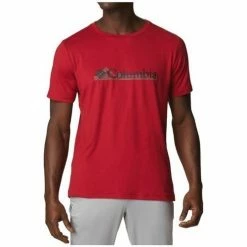 T-shirts & Polos Columbia Tech Trail Graphic Tee Couleur Rouge