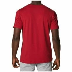 T-shirts & Polos Columbia Tech Trail Graphic Tee Couleur Rouge -Columbia Soldes Boutique 19802287 500 C