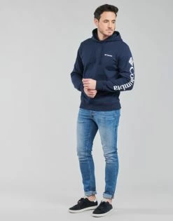 Sweats & Polaires Columbia VIEWMONT II SLEEVE GRAPHIC HOODIE Couleur Marine / Blanc -Columbia Soldes Boutique 19833500 500 C