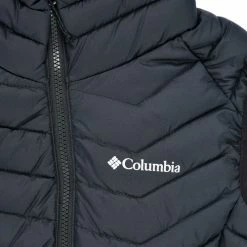 Manteaux Columbia POWDER LITE VEST Couleur Noir -Columbia Soldes Boutique 19833505 500 C
