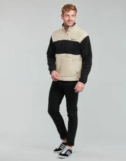 Sweats & Polaires Columbia RUGGED RIDGE SHERPA HALF SNAP Couleur Beige / Noir -Columbia Soldes Boutique 19833515 500 C