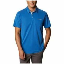 T-shirts & Polos Columbia Nelson Point Polo Couleur Bleu