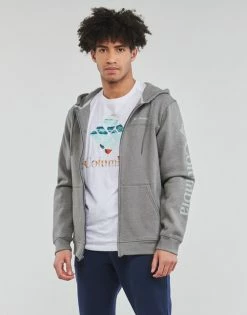 Sweats & Polaires Columbia Columbia Logo Fleece FZ Couleur City Grey Heather, Columbia Grey