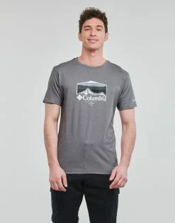T-shirts & Polos Columbia Thistletown Hills Graphic Short Sleeve Couleur City Grey Heather, Hikers Graphic -Columbia Soldes Boutique 21256143 500 B