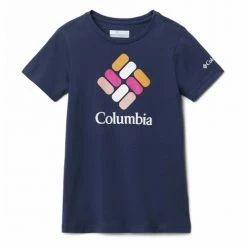 T-shirts & Polos Columbia MISSION LAKE SS GRAPHIC SHIRT Couleur Marine