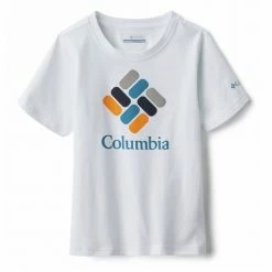 T-shirts & Polos Columbia VALLEY CREEK SS GRAPHIC SHIRT Couleur Blanc