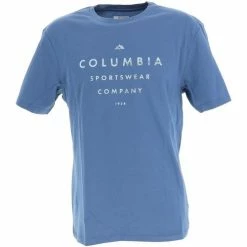 T-shirts & Polos Columbia Path lake graph nv mc tee Couleur Bleu marine / bleu nuit
