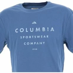T-shirts & Polos Columbia Path lake graph nv mc tee Couleur Bleu marine / bleu nuit -Columbia Soldes Boutique 21395938 500 C