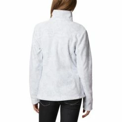 Sweats & Polaires Columbia Fast Trek Printed Jacket Couleur Blanc -Columbia Soldes Boutique 21465131 500 C