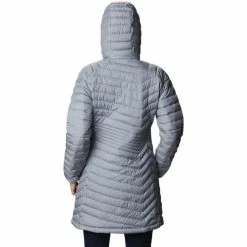 Manteaux Columbia Powder Lite Mid Jacket Couleur Gris -Columbia Soldes Boutique 21465137 500 C