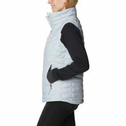 Manteaux Columbia Powder Lite Vest Couleur Gris -Columbia Soldes Boutique 21465139 500 B
