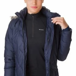 Manteaux Columbia Icy Heights II Mid Length Down Jacket Couleur Bleu -Columbia Soldes Boutique 21509842 500 C