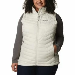 Manteaux Columbia Powder Lite Vest Couleur Beige