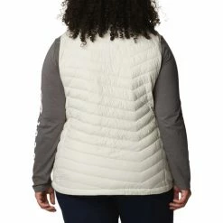 Manteaux Columbia Powder Lite Vest Couleur Beige -Columbia Soldes Boutique 21704935 500 C