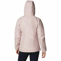 Vestes Columbia Powder Lite Hooded Jacket Couleur Rose -Columbia Soldes Boutique 22187723 500 C
