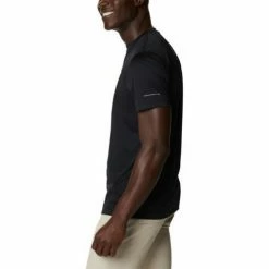 T-shirts & Polos Columbia Tee-shirt Couleur Noir -Columbia Soldes Boutique 22445014 500 C