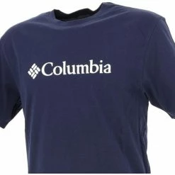 T-shirts & Polos Columbia Csc basic logo navy Couleur Bleu marine / bleu nuit -Columbia Soldes Boutique 22465990 500 C