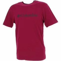 T-shirts & Polos Columbia Csc basic logo red Couleur Rouge