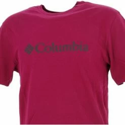 T-shirts & Polos Columbia Csc basic logo red Couleur Rouge -Columbia Soldes Boutique 22465991 500 C