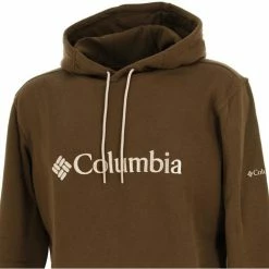 Sweats & Polaires Columbia Csc basic logo vrt cap sw Couleur Vert -Columbia Soldes Boutique 22515244 500 C