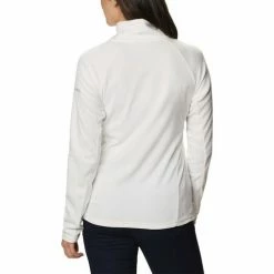 Sweats & Polaires Columbia Glacial IV Half Zip Fleece Couleur Blanc -Columbia Soldes Boutique 22520893 500 C