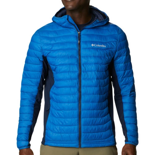 Vestes Columbia Powder Pass Hybrid-Kapuzenjacke Couleur Bleu 3 Vestes Columbia Powder Pass Hybrid-Kapuzenjacke Couleur Bleu