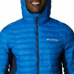 Vestes Columbia Powder Pass Hybrid-Kapuzenjacke Couleur Bleu 7 Vestes Columbia Powder Pass Hybrid-Kapuzenjacke Couleur Bleu -Columbia Soldes Boutique 22537453 500 C