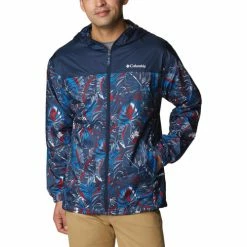 Manteaux Columbia Flash Challenger Novelty Windbreaker Jacket Couleur Bleu