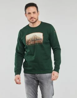 Columbia Soldes Boutique 38 Sweats & Polaires Columbia Hart Mountain Graphic Crew Couleur Vert