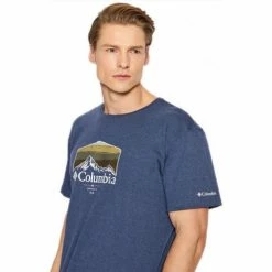T-shirts & Polos Columbia Tee-shirt Couleur Bleu -Columbia Soldes Boutique 22887406 500 C