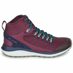Chaussures de sport Columbia Trailstorm Mid Waterproof Couleur Bordeaux -Columbia Soldes Boutique 23205707 500 B