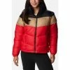 Vestes Columbia 1955101 - COLORBLOCK PUFFECT-658 RED LILY Couleur Rouge -Columbia Soldes Boutique 24130695 500 A