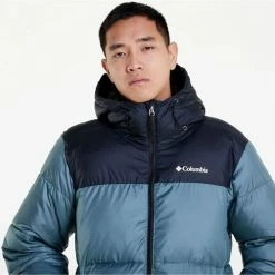 Vestes Columbia 2008413 - PUFFECT HOODED-346 METAL BLACK Couleur Noir -Columbia Soldes Boutique 24137006 500 C