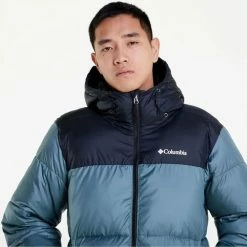 Vestes Columbia 2008413 - PUFFECT HOODED-346 METAL BLACK Couleur Noir -Columbia Soldes Boutique 24137295 500 C