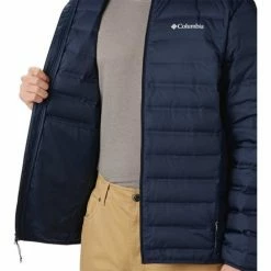 Vestes Columbia Lake 22 Down Jacket Couleur Bleu marine -Columbia Soldes Boutique 24143608 500 C